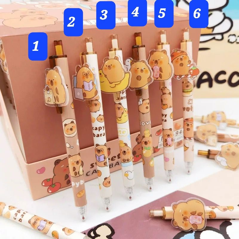 

Bolpoin Lucu Desain Karakter Capybara/ Japan Style/ Macaroon/ Labubu/ Bolpen/ Pena/ Bolpoin/ Akrilik
