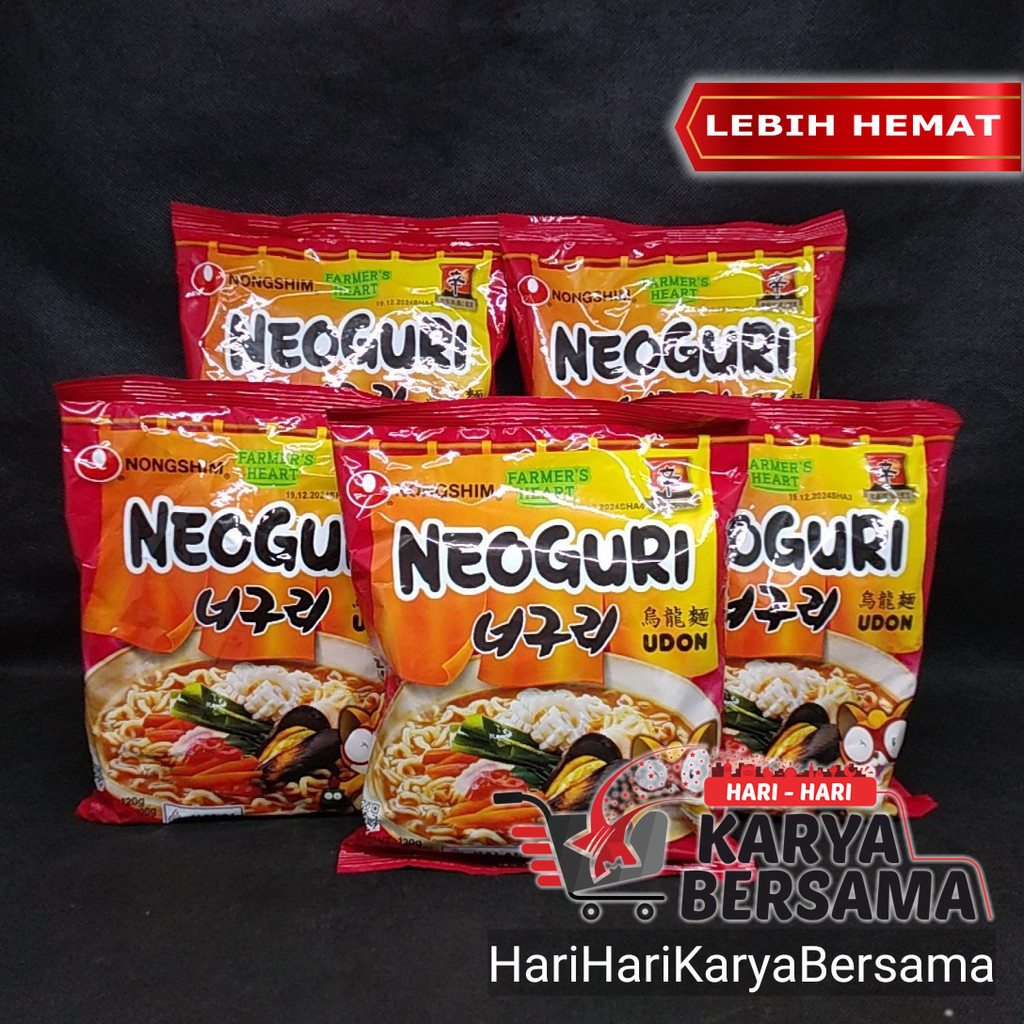 

MIE INSTAN NONGSHIM NEOGURI UDON PACK 5'S X 120GR