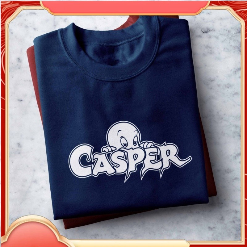 ✁ ✗ ♧ C.02 AppareL751.Id Kaos Sablon Distro Casper Printing Katun Lembut / Kaos Unisex |8pV2n1Hl|