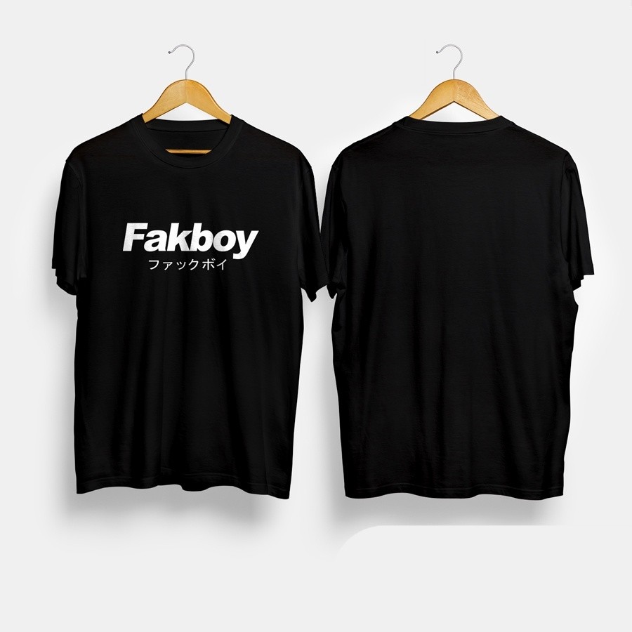 Kaos Baju Kata Jepang Fakboy Kaos Distro