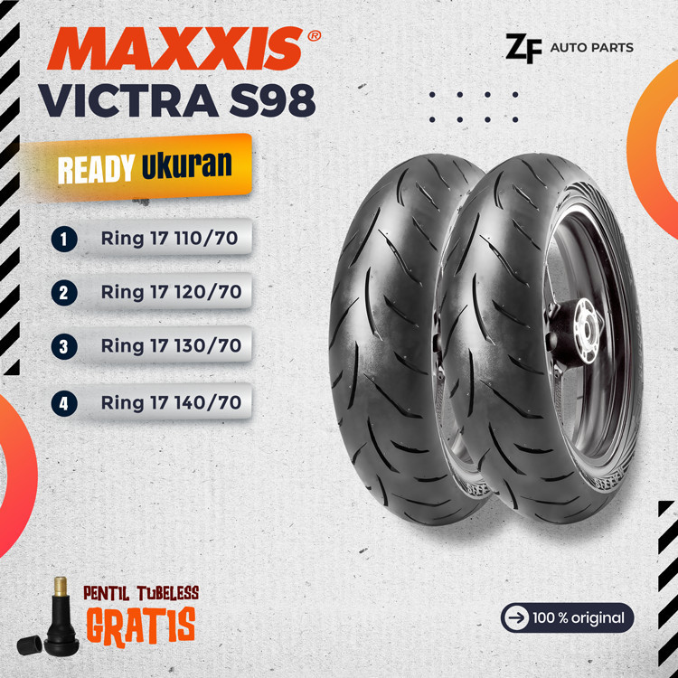 BAN MOTOR MOGE MAXXIS VICTRA RING 17 DEPAN BELAKANG TUBELES MOGE R15 R25 CB150R CBR150