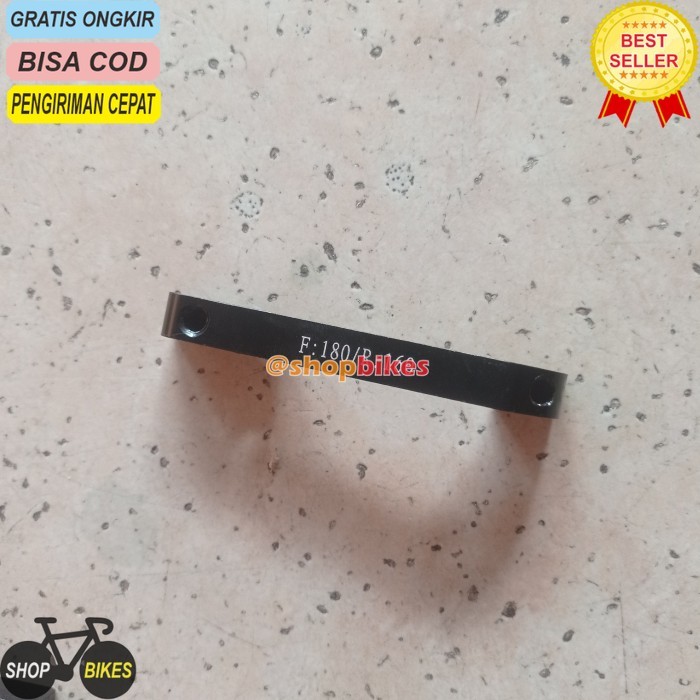 (MST) SHOPBIKES adaptor bracket caliper kaliper rem discbrake disc brake cakram sepeda F 160/R 140  