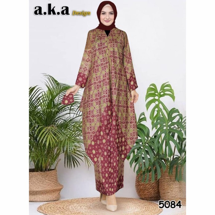 stelan wanita batik rok viscose semi sutra/ batik wanita semi sutra - RS10