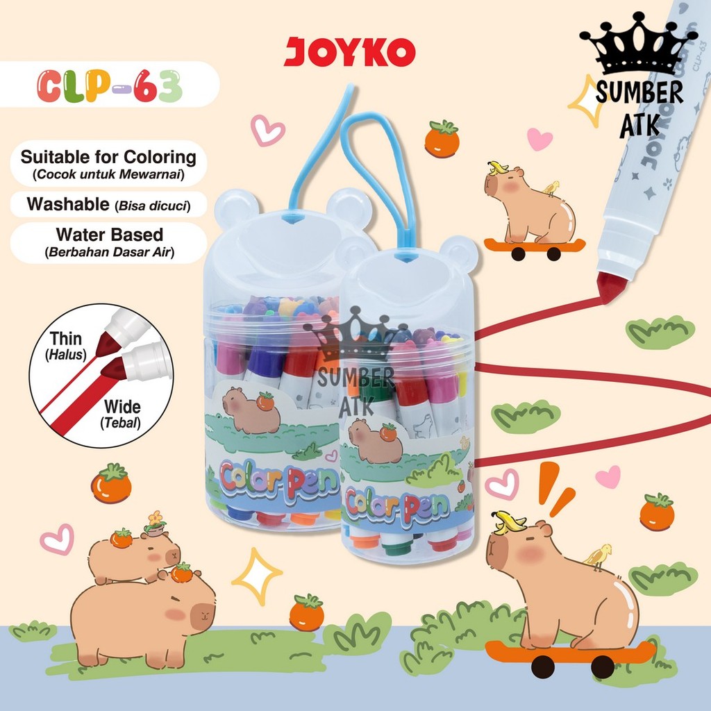 

Color Pen Pulpen Pena Warna Joyko CLP-63 12 , 24 warna