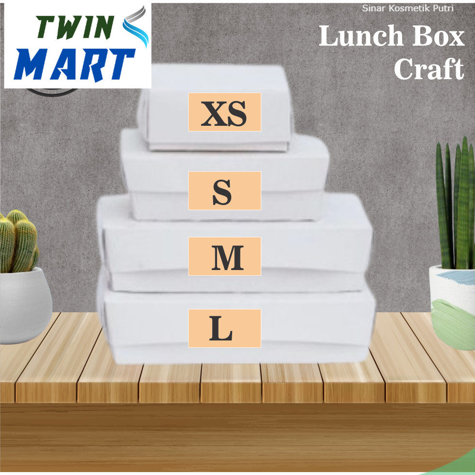 

[Putih] LunchBox Putih / Paper Box Lunch Putih / Ukuran L dan M / Harga untuk 10pcs