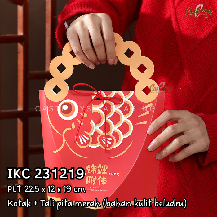 

IKC 231219 Kotak Box Imlek Kue Kering Nastar Cookies Souvenir Hampers Sincia CNY