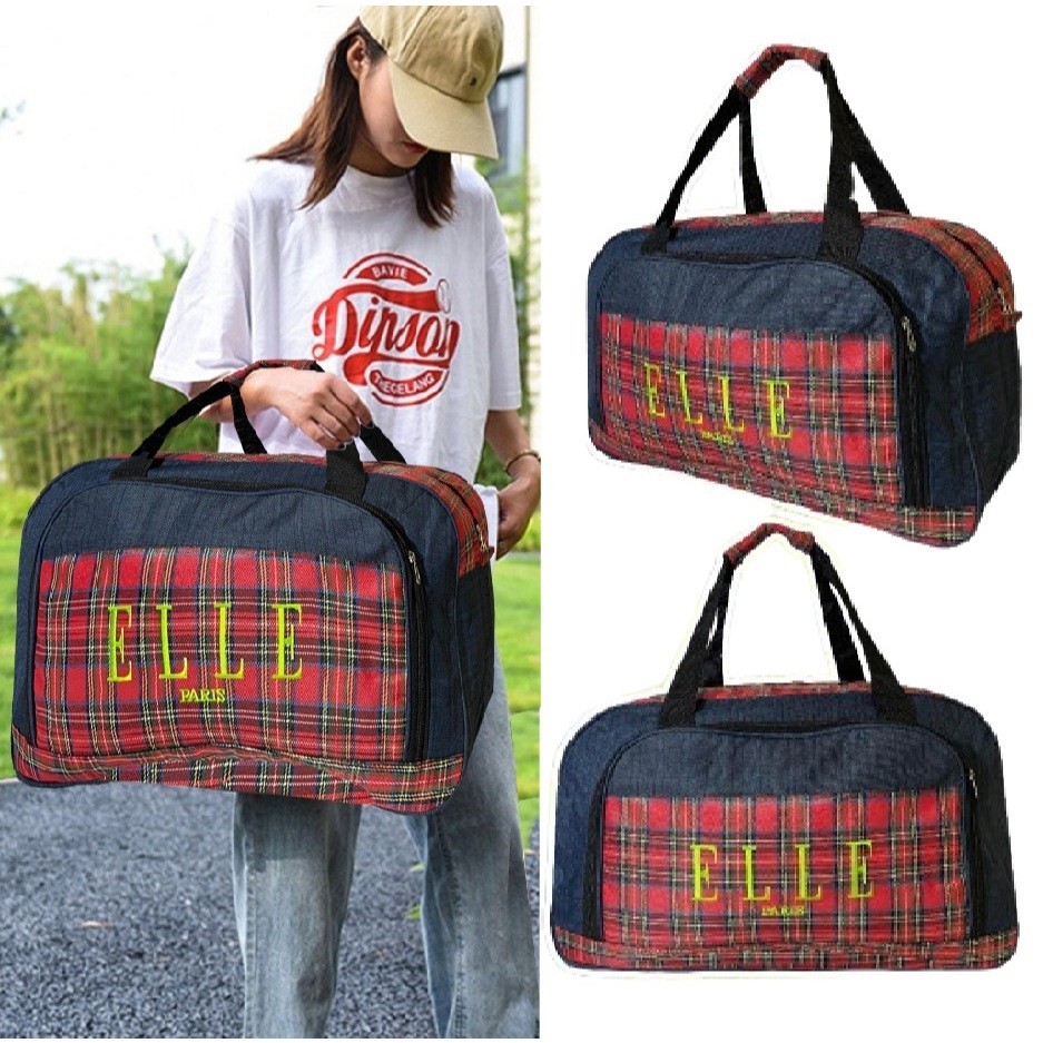 Tas Travel Elle | Tas Pakaian Elle | Tas Jinjing Pria/Wanita Elle | Terlaris Dan Termurah