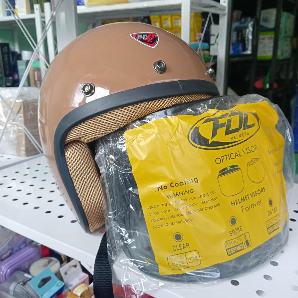 HELM BOGO CLASSIC ORIGINAL SNI/HELM ZIP BOGO CLASSIC PLUS KACA