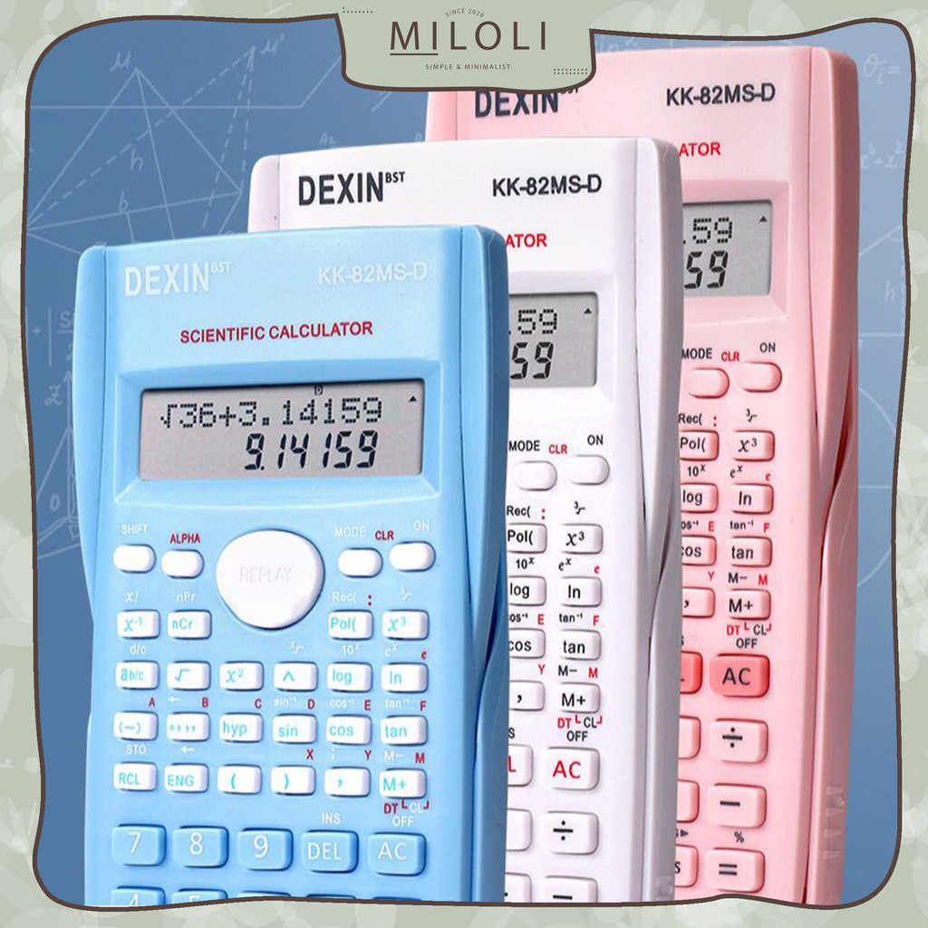 

[MILOLI] MULTIFUNGSI SCIENTIFIC CALCULATOR Desain Simple Portable Minimalis Kalkulator Alat Hitung Aesthetic - F0309