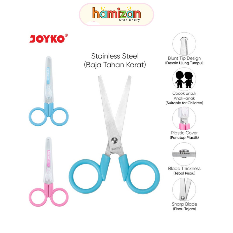 

Sc 21 Gunting Stainless Steel Kecil / Stainles Steel Scissors SC-21 / Gunting SC21 Ujung Bulat Tumpul / Gunting Scissors Joyko SC-21 Joyko Murah Berkualitas