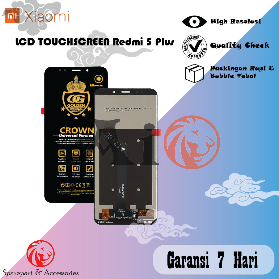 LCD TOUCHSCREEN XIAOMI REDMI 5 PLUS / LCD REDMI 5+ ORIGINAL FULLSET COMPLETE