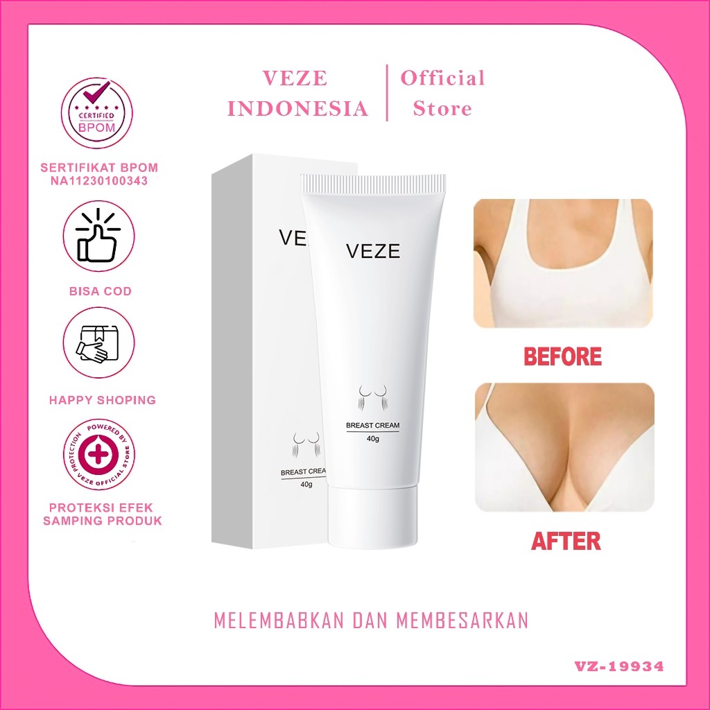 BPOM Veze Bust Cream Breast Cream Krim Pengencang Payudara  60gr