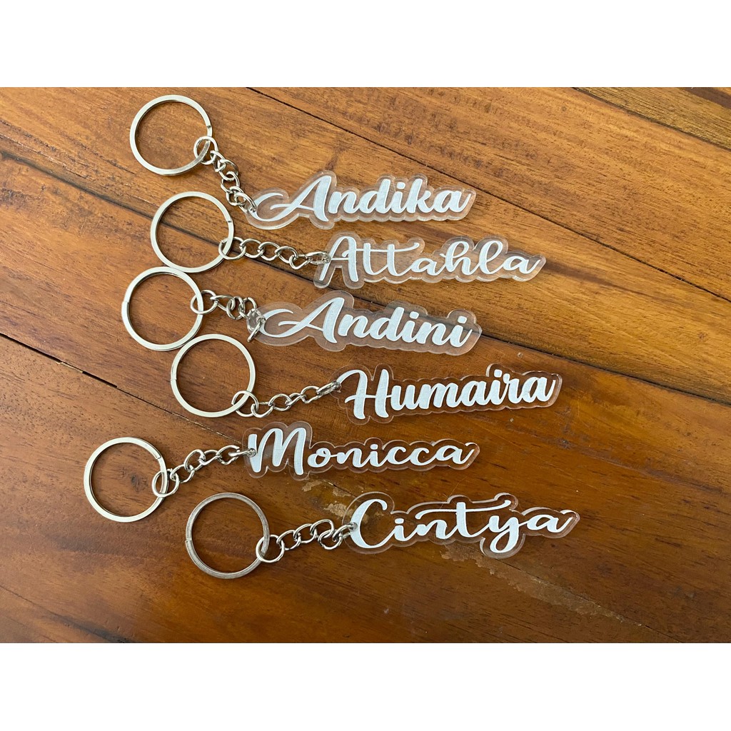 Gantungan Kunci Custom Nama Bisa Request Nama Sendiri