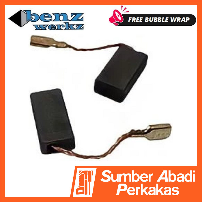 BENZ CB6100 Carbon Brush Kul Spul Sepul Arang Brostel Bostel CB 6100 Mesin Disc Grinder 4 Inch Gerin