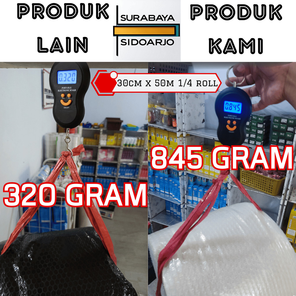 

Lebih Tebal Bubble Wrap 30cm x 50m - 1/4 Tidak Mudah Meletus Bubble Wrap Roll Plastik Packing