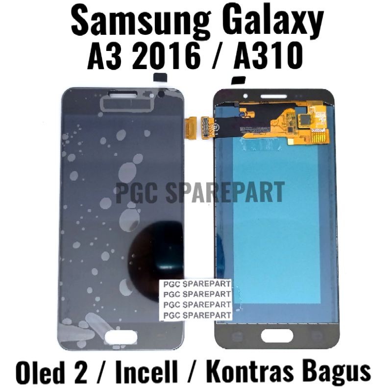 Incell / Oled 2 / Kontras Bagus - LCD Touchscreen Fullset Samsung Galaxy A310 / A3 2016 / A310F / SM
