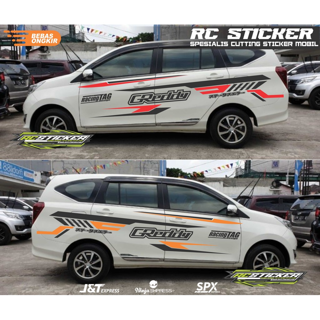 Sticker Mobil sigra List Cutting Sticker Mobil Custom Terbaru Sticker Mobil Avanza Sigra veloz dll