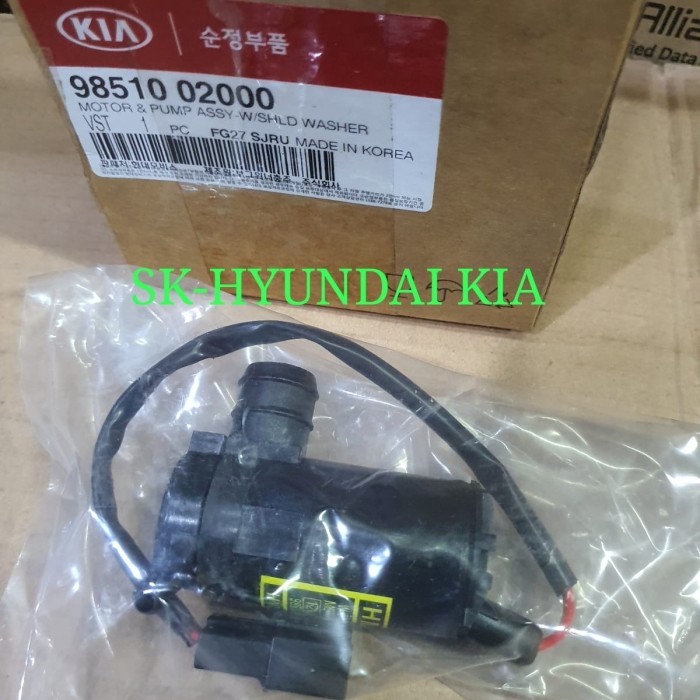 MOTOR WASHER PUMP ASSY W/SHIELD WASHER KIA VISTO PICANTO HYUNDAI ATOZ-ASLI BERKUALITAS