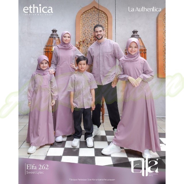 DISKON ES - (COD) ETHICA ELFA 262 [ SWEET LYLAC ] ( Ayumi 334, Ayumi Kids 27, Kahfi 237, Kahfi Kids 