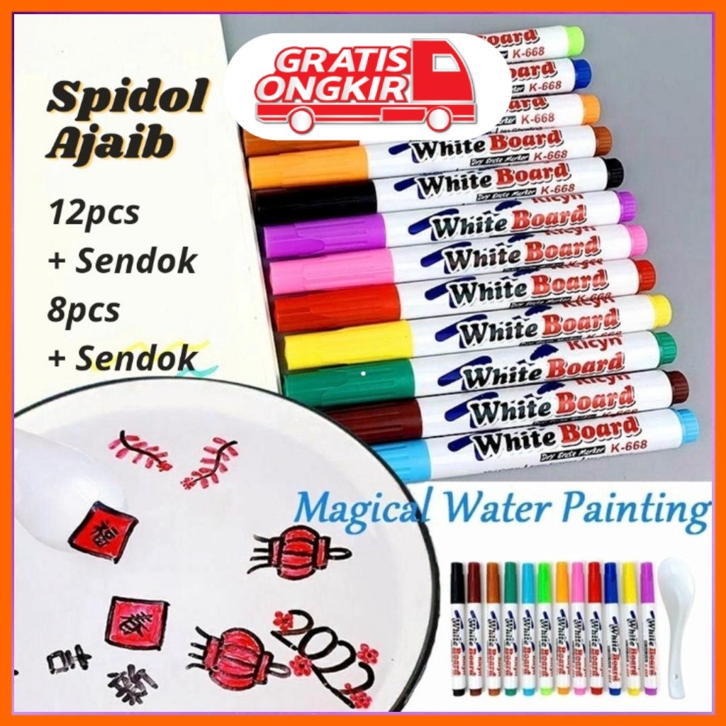 

Spidol Apung Ajaib Viral Warna warni / Spidol Ajaib Spidol Whiteboard Floating Markers Mainan Edukasi Anak Spidol Papan Tulis Spidol Ajaib Mengapung Air