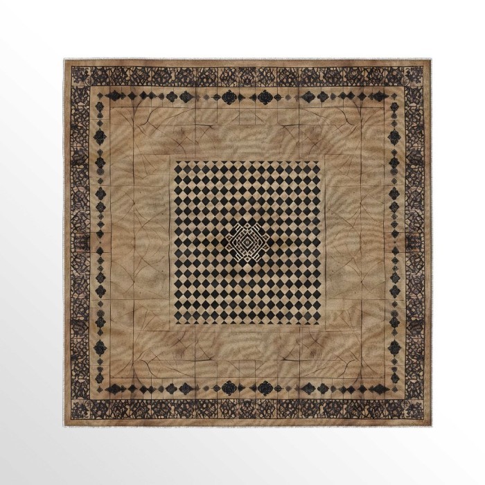 Bandana pria - Syal bandana motif Classic bandana chekerboard yunani print art - slayer multifungsi 