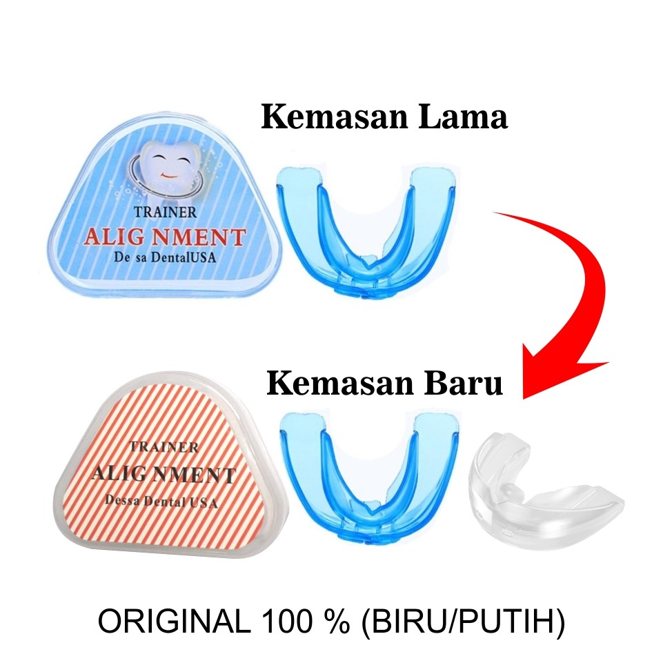 BEHEL Perapih Gigi Ortodontik Retainer Alignment Transparan Teeth Trainer Lepas Pasang Tanpa Sakit D
