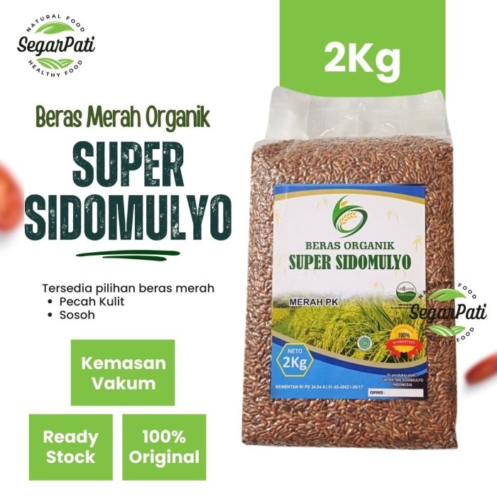 

Super Sidomulyo Merah Organik Premium 2 Kg Beras