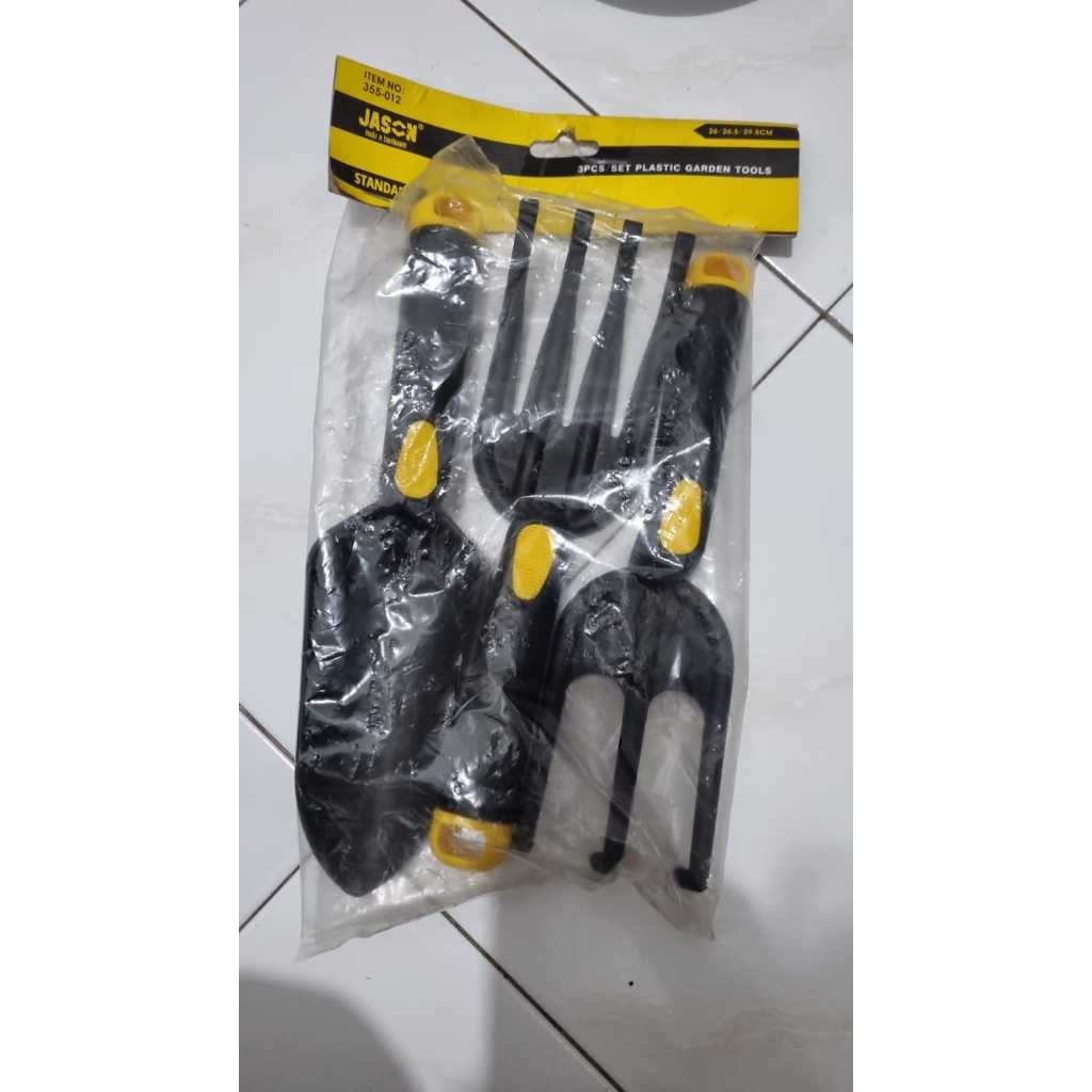 READY Alat Berkebun 5pcs / Alat Kebun Mini Sekop Garpu Garukan JASON 355-011