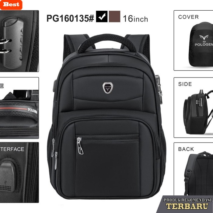 tas ransel pria murah berkualitas tas laptop 16 inch ransel polo 16 inch pria