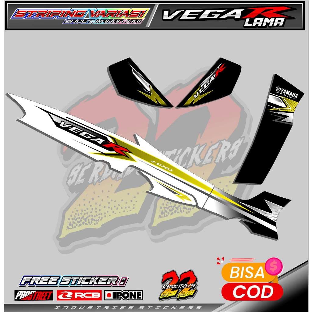 Striping Variasi Yamaha Vega R Lama / Sticker List Variasi Motor Vega R Lama / Vega Old