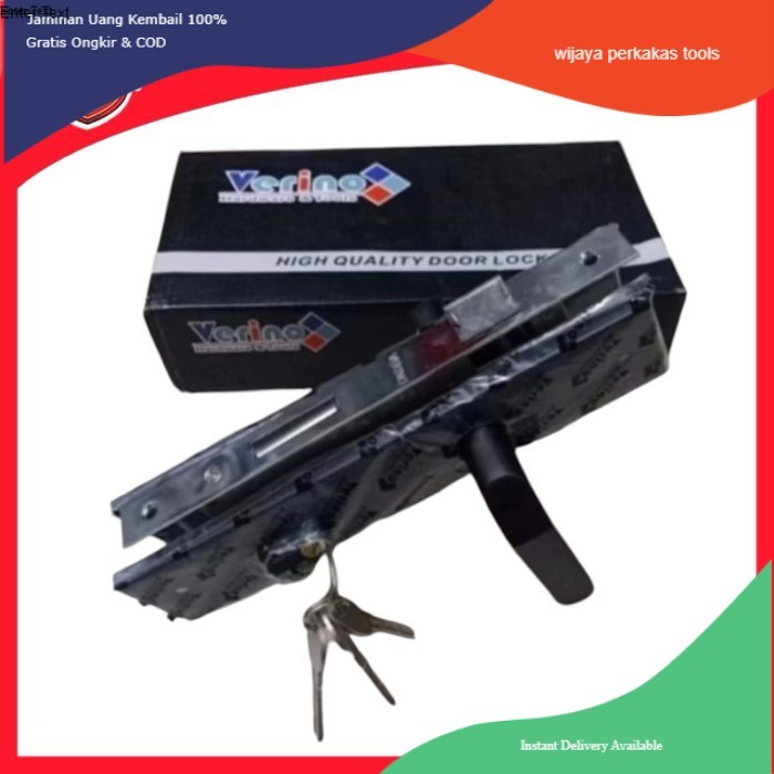 Kunci pintu Rumah besar black Verino Body kunci 24 cm Handle pintu