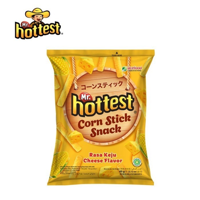 

New Item MR. HOTTEST CORN STICK SNACK RASA KEJU 60g