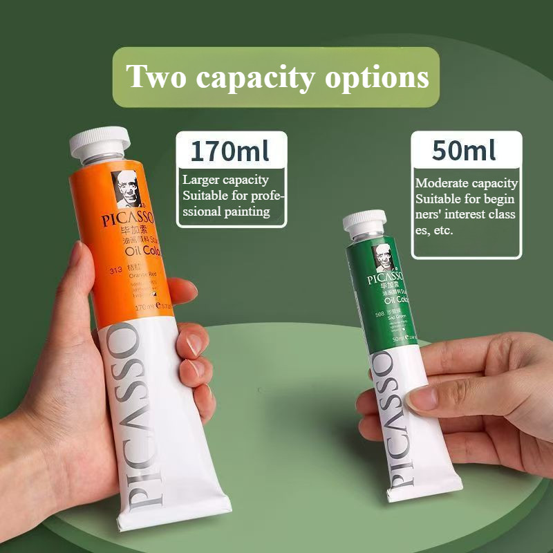 

50ml/170ml Oil Painting Pigments with High Saturation and Sun Resistance for Beginners Artists and Students Art Supplies