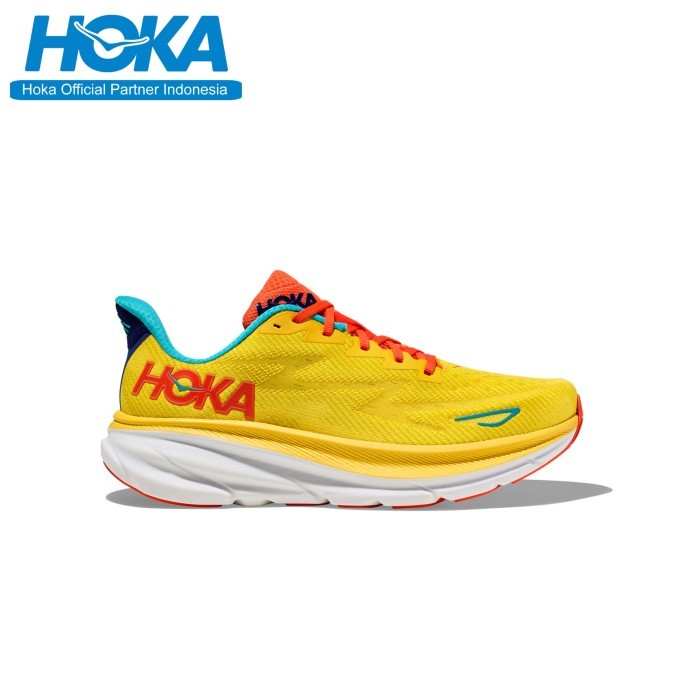 HOKA RUNNING MEN'S Sepatu Hoka One One Clifton 9 Yellow Orange