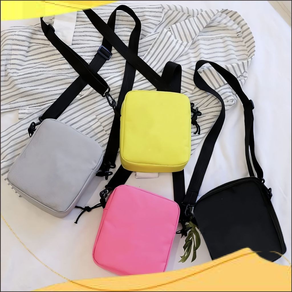 SLOGI Tas Selempang Polos Anak Laki laki dan Perempuan Fashion Kids 23 A5