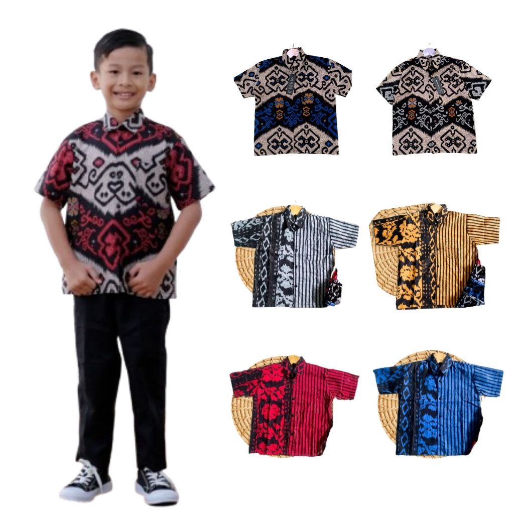 Batik Anak Laki Laki  Batik Anak Laki Laki  Batik Anak Laki Laki Premium Modern  Baju anak laki-laki