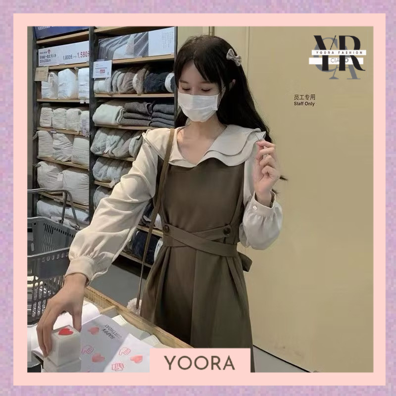 Yoora Fashion dress vintage hijab korean style bkk5828