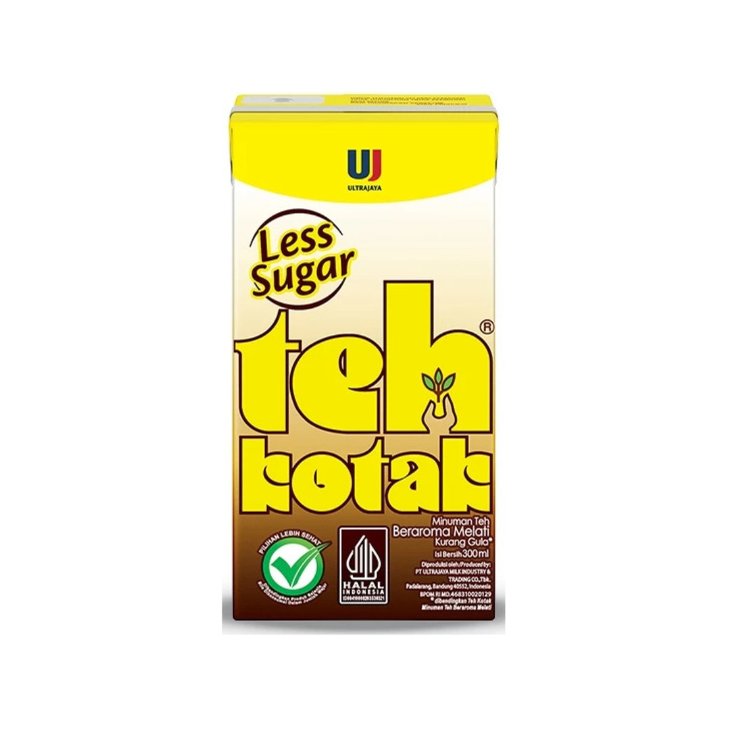 

Teh Kotak Jasmine Less Sugar 1 Karton (24 Pcs) 300 mL