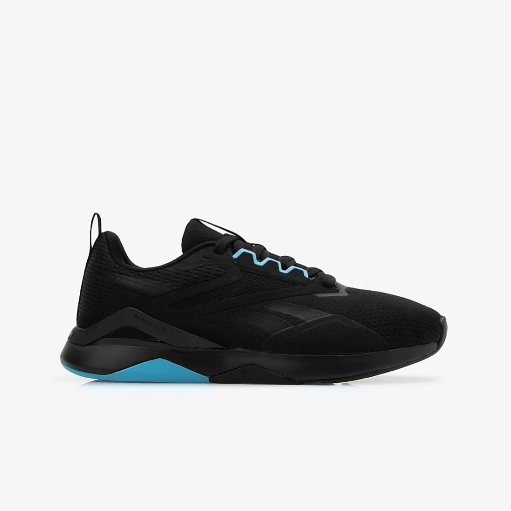 SEPATU ORIGINAL DISCOUNT MURAH GYM TRAINING REEBOK NANOFLEX TR 2.0 BLACK/ BOLD CYAN [100201946]