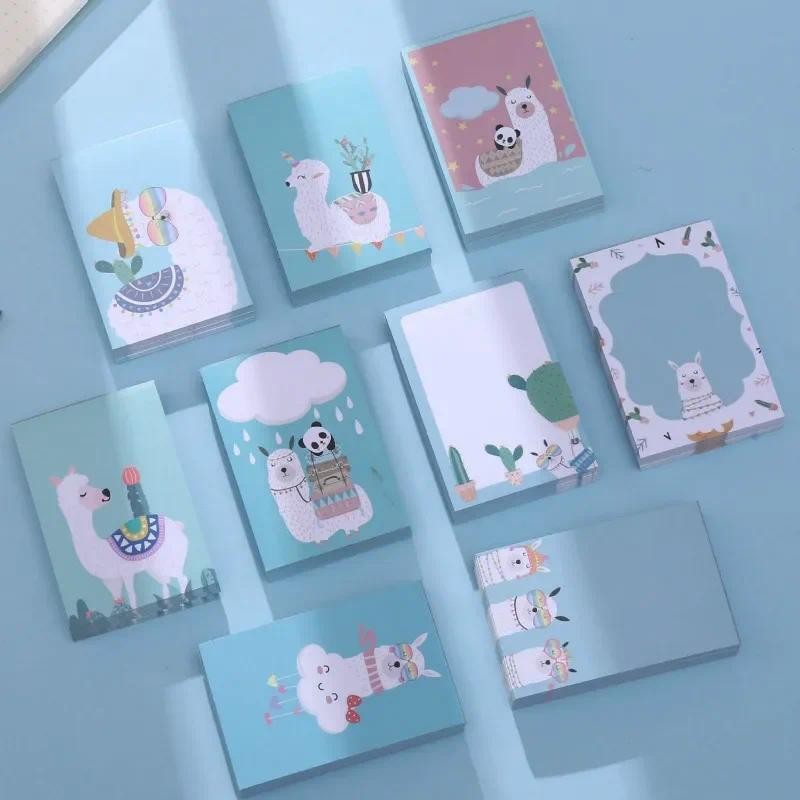 

Cute Alpaca Memo Note Paper TearAble Cartoon Animal Note Pad Office Student Stationery Supply School Supplies Notebook