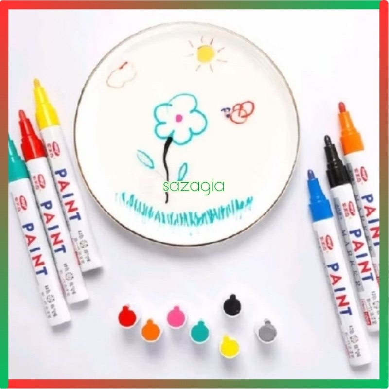 

(SG) Spidol Toyo Paint Flysea Permanent Marker Pen Warna Ban Motor Mobil