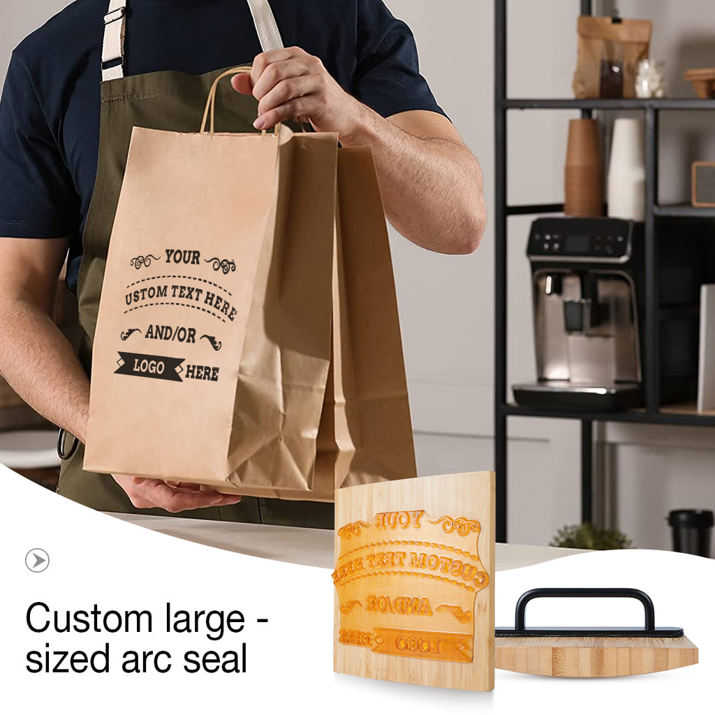 

Custom Large Curved Size Stamp Wooden Rubber Stamp Personalised Packaging Stamps Wedding Invitation Seals Gift DIY Scrapbooking