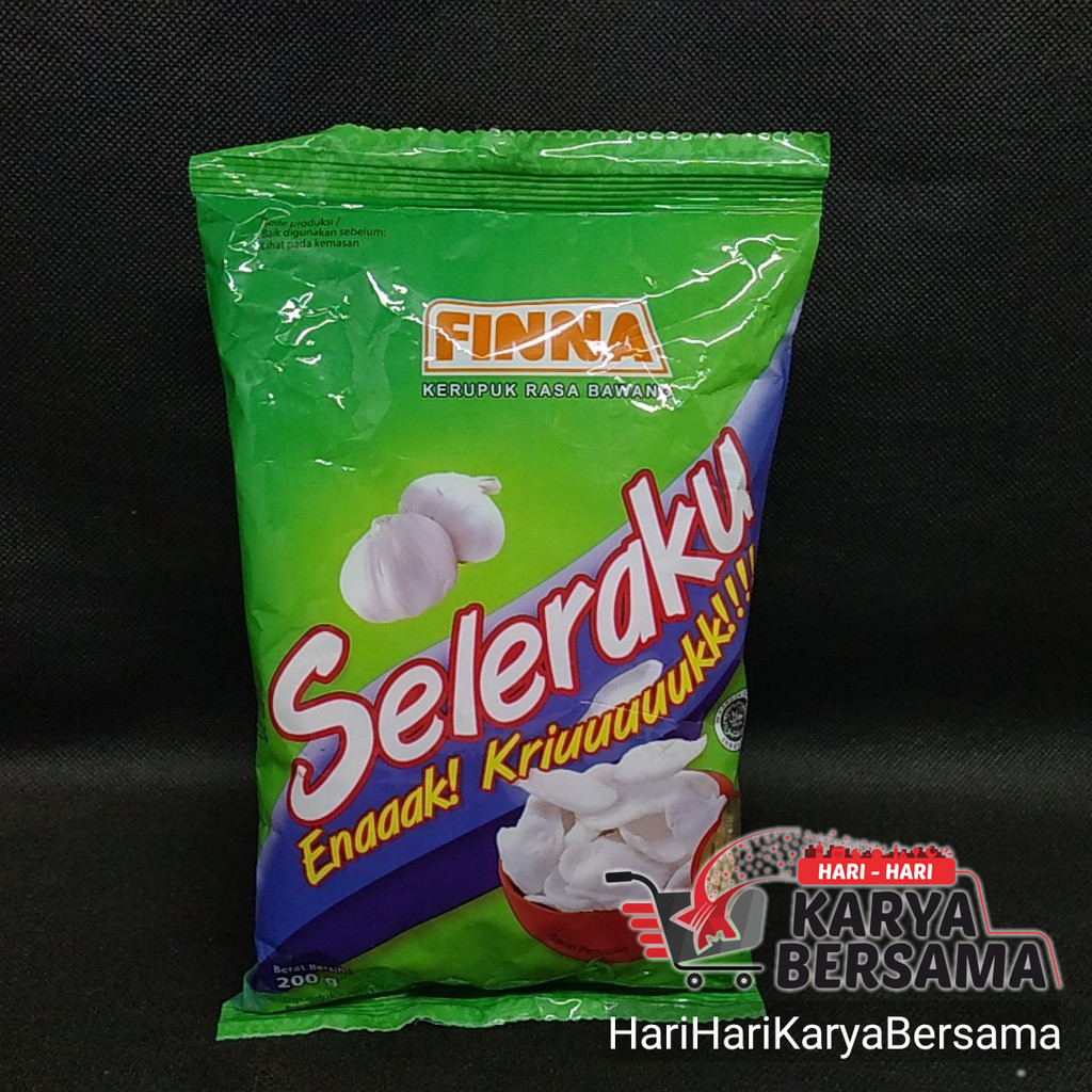 

FINNA KERUPUK RASA BAWANG SELERAKU 200GR