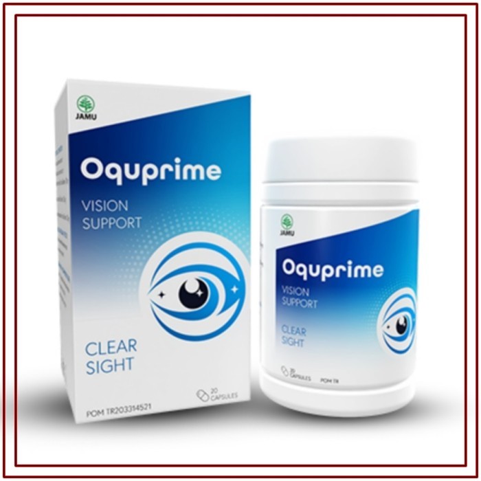 Kapsul Oquprime Suplemen Kesehatan Herbal Obat Mata Asli Oquprime Original