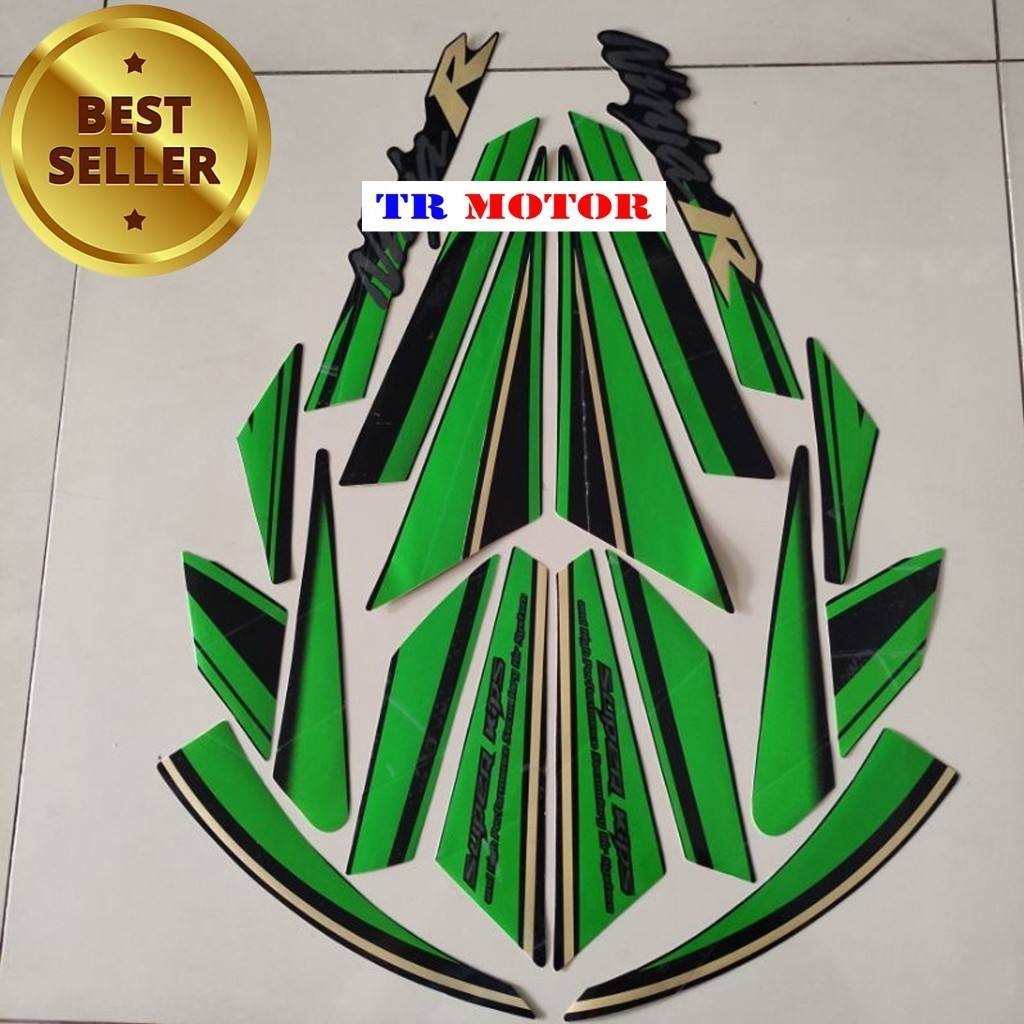Striping Stiker Polet Kawasaki Ninja r 150 2015 Se Hijau