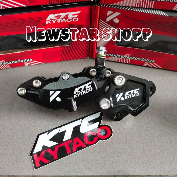 kaliper nmax depan ktc 4 piston yhs 07 new kaliper nmax ktc kytaco - Hitam