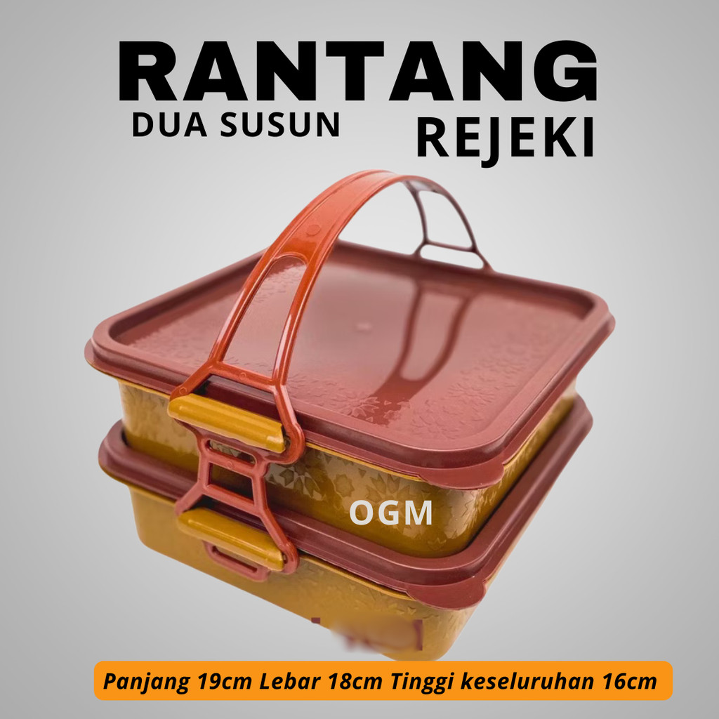 RANTANG SUSUN 2 KOTAK REJEKI / RANTANG SUSUN 2 MURAH / RANTANG HAJATAN SUSUN 2