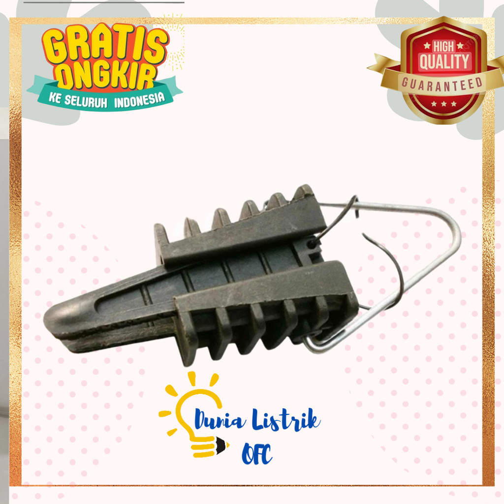 Japit Udang Jepit udang Wedge Clamp Klem Tarikan Kabel LVTC Kabel SR KAbel Dx 2x10mm Kabel Lvtc 2x16