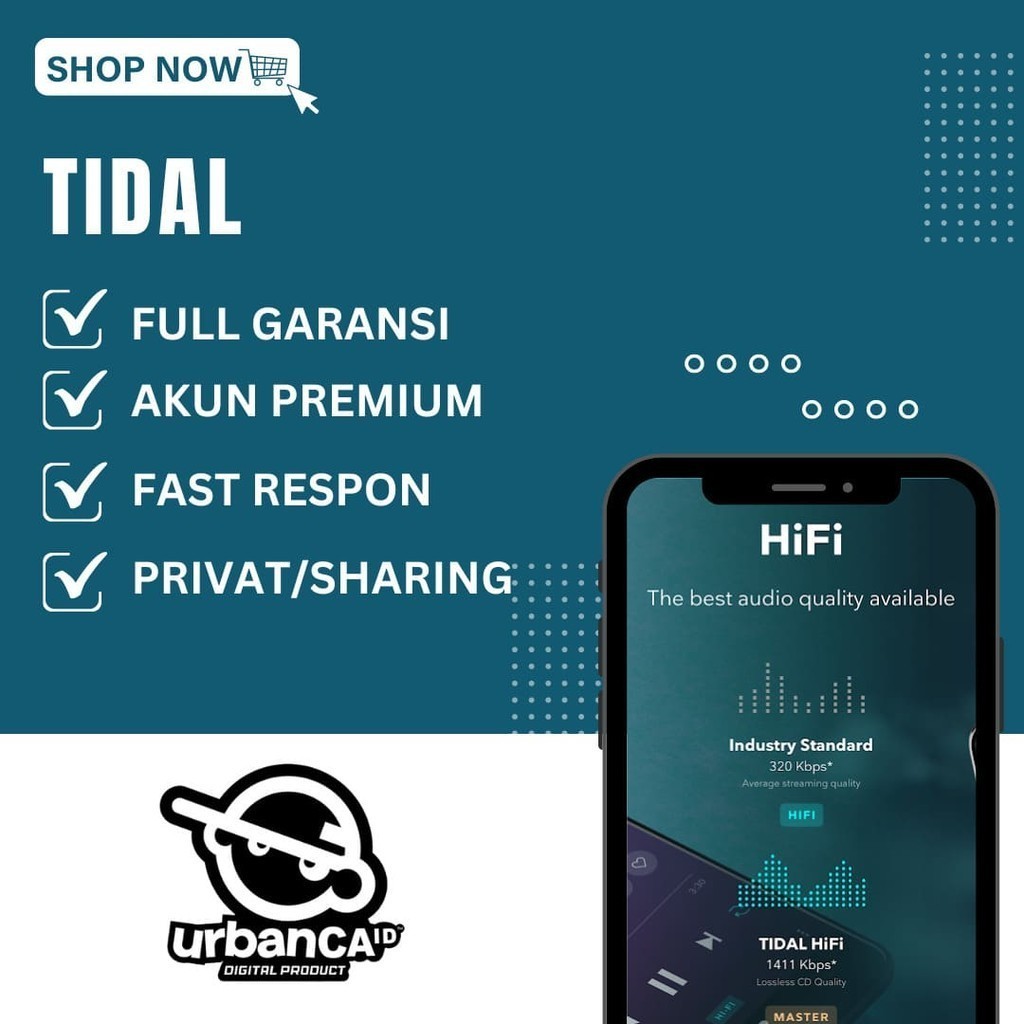 Software Tidal Music Hifi Plus Player Master Original 1 Tahun