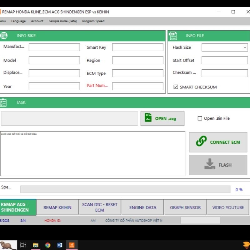 software autoshop dan Honda flash tool bonus software Honda ecu